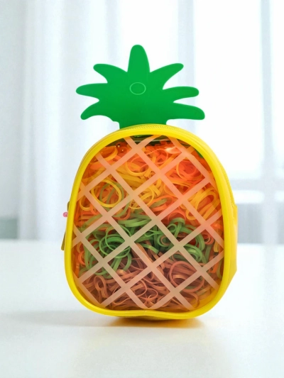 Royalfashion Miltifargede silikongummistrikker Ananas