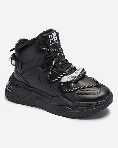 Black sneakers with insulation Pommie - Footwear