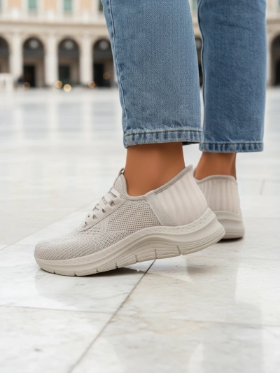 Royalfashion Women's Slip-On Fabric Sports Shoes Arrate