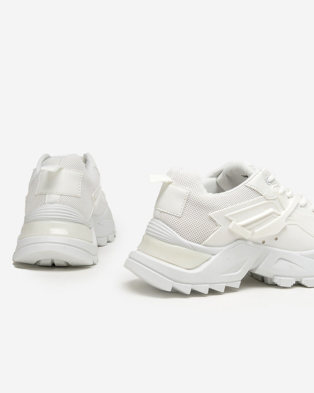 OUTLET White sports sneakers for women Bayart - Footwear