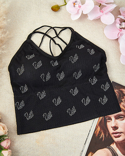 Royalfashion Sieviešu sporta krūšturis ar cirkoniem