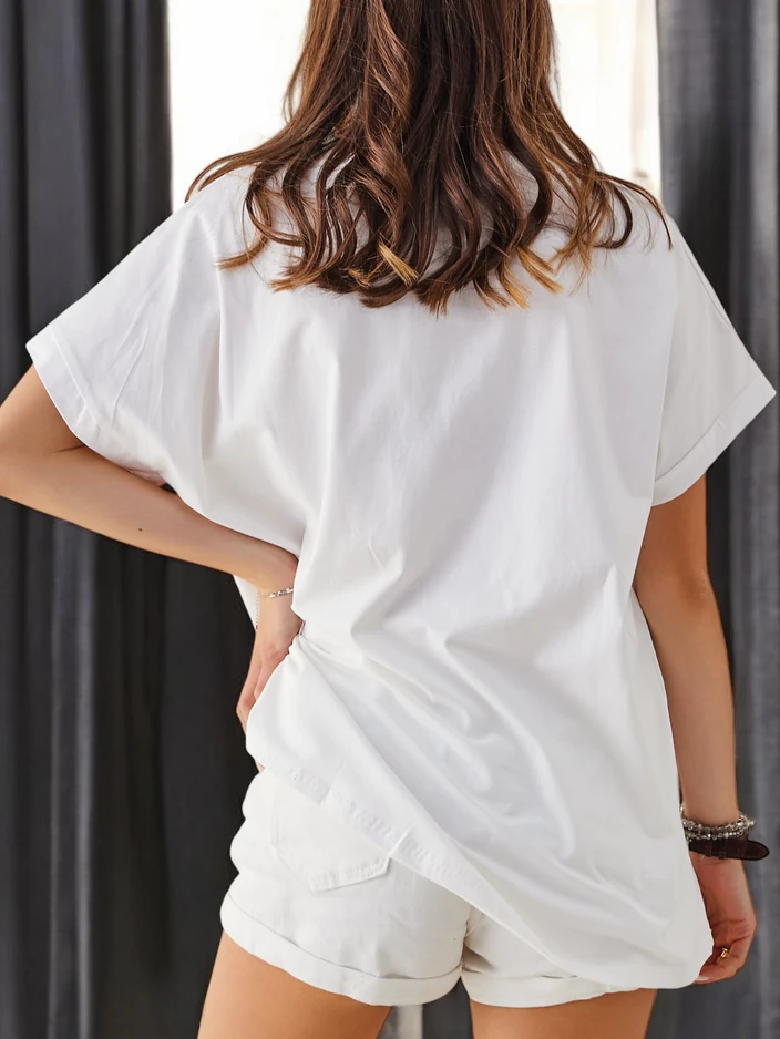 Royalfashion Women's cotton t-shirt with print