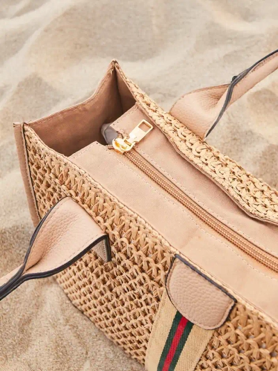 Royalfashion Large straw women's summer bag