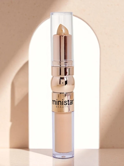 Stick highlighter and liquid concealer for face 2-in-1 Golden Biscut