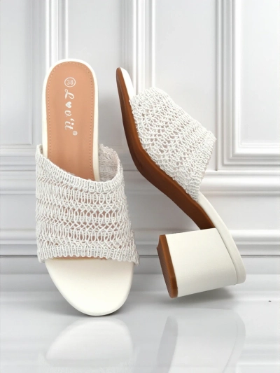 Royalfashion Женские шлепанцы на каблуке Sole Bloom