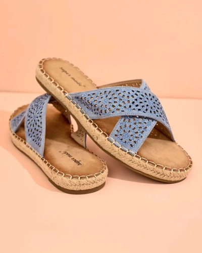 Royalfashion Women's Tivona flat sole flip-flops