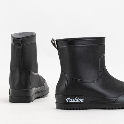 Matēti melni sieviešu lietus zābaki Aqapi - Apavi