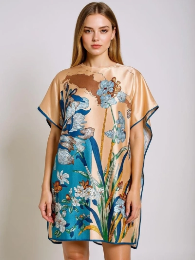 Fustan Pareo Kalista Royalfashion – pëlhurë shumëngjyrëshe, e lehtë, universale