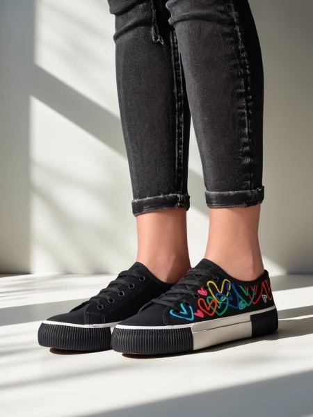 Royalfashion Women's sneakers with print Sercess