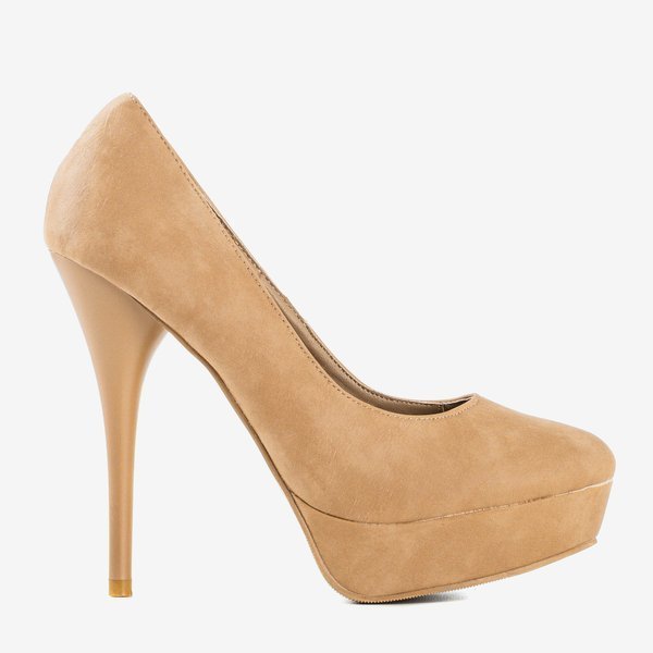 Brown pumps on Sabris's higher heel - Shoes 1