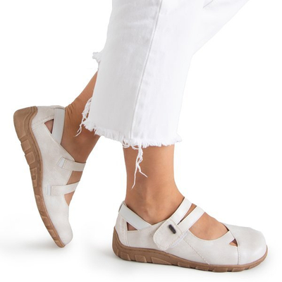 Women's white low cut Perte shoes - Footwear