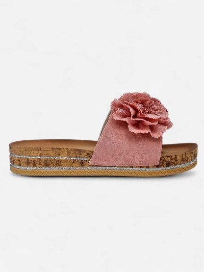 Royalfashion Women's sandals with flowers Focce