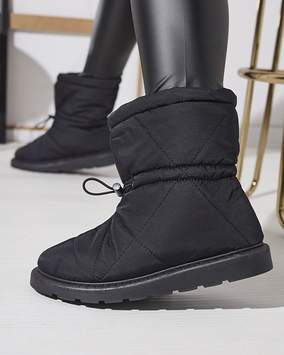 Черные женские утепленные сапоги a'la snow boots Kaliolen - Обувь