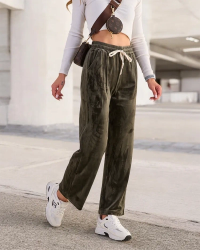 Royalfashion Sieviešu treniņbikses a'la velūrs