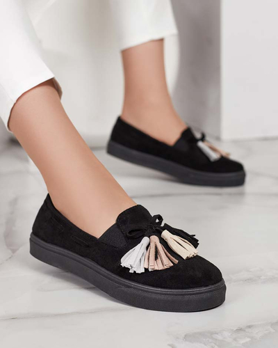 Royalfashion Women's moccasins with tassels Bererto