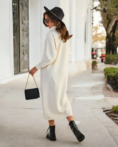 Женское длинное свитер платье Royalfashion