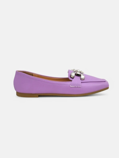 Royalfashion Women's loafers with rhinestones Lecilla