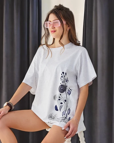 Royalfashion Women's cotton t-shirt with print