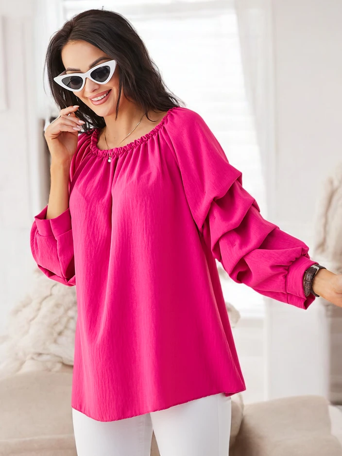 Royalfashion Women's Blouse a'la Spanish with Ruffles