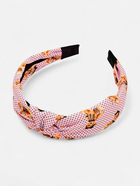 Royalfashion Polka Dot and Bear Braided Headband
