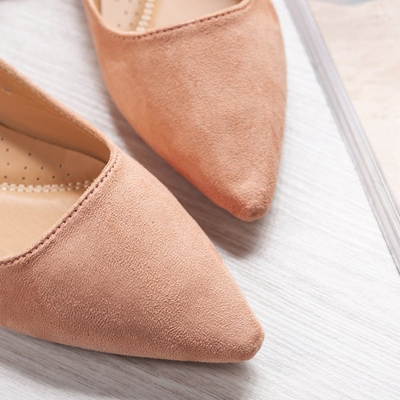 Pink ballerinas with Revissel&#39;s toe nose - Footwear 1