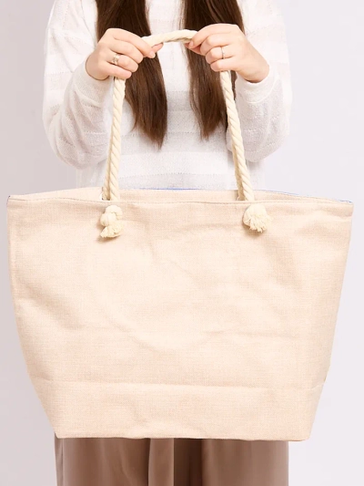 Royalfashion Large fabric bag with print