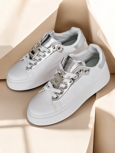 Royalfashion Women's platform sports sneakers Oviger