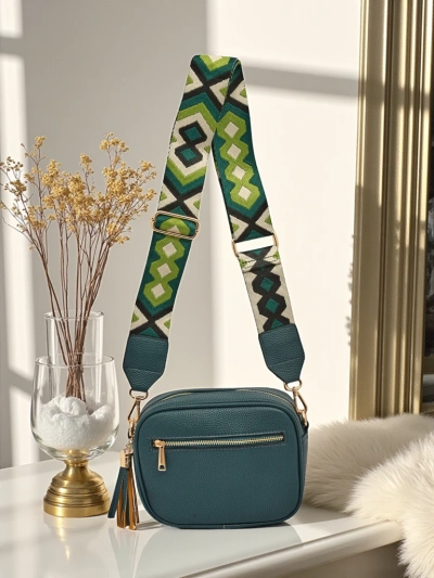 Royalfashion Geantă mică de damă din piele ecologică cu curea colorată Kovi Lace