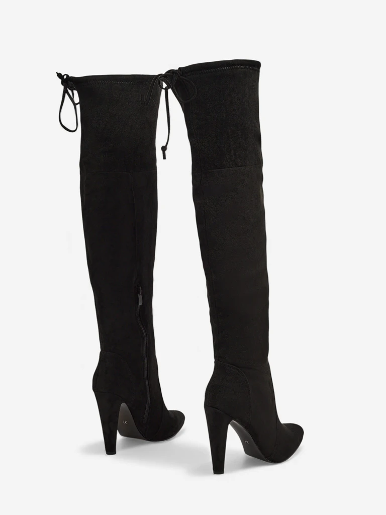 Женские замшевые ботфорты на шпильке Eldirros