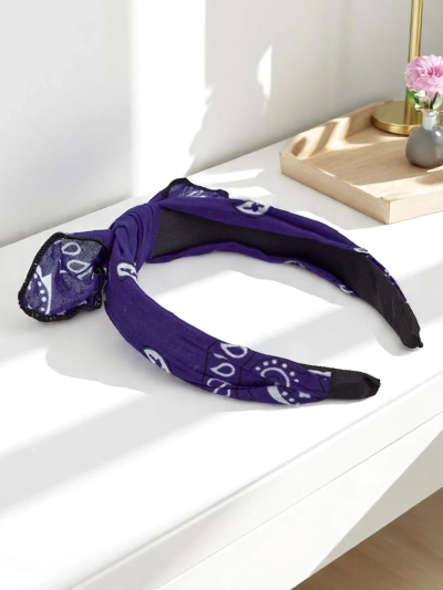 Royalfashion Patterned hairband with bow Mila