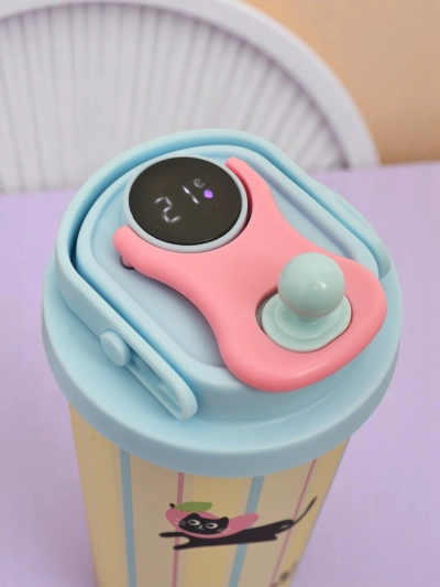 Royalfashion Термокружка с носиком и датчиком температуры Милые животные