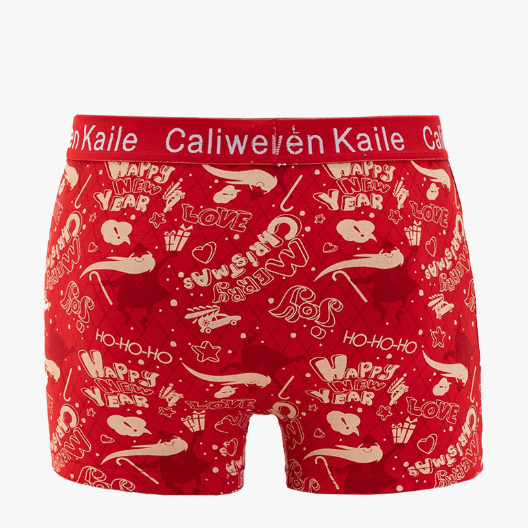 Red men's Christmas boxer shorts - Underwear
