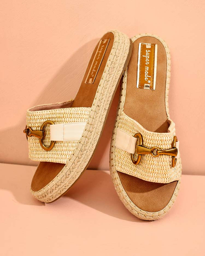 Royalfashion Женские декоративные шлепанцы Abic