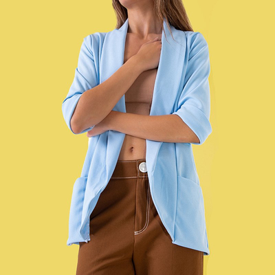 Blue women's unbuttoned bedspread - Clothing