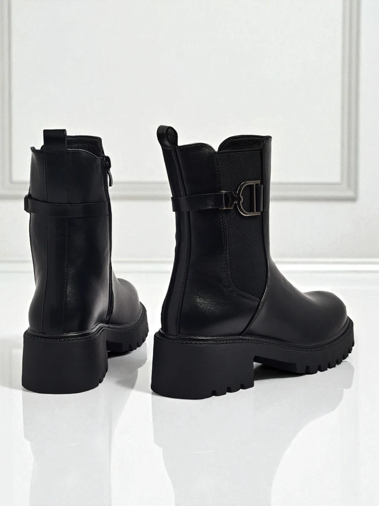 Women's high eco-leather ankle boots Ovella