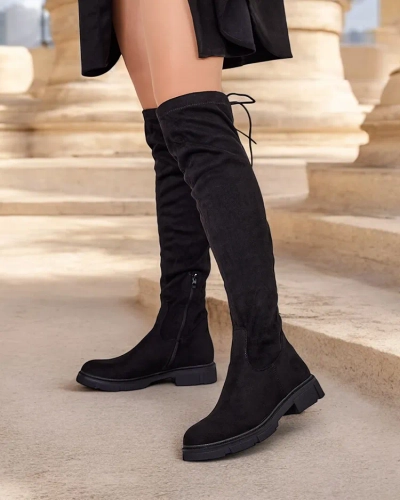 Royalfashion Women's slip-on knee-high boots Robus