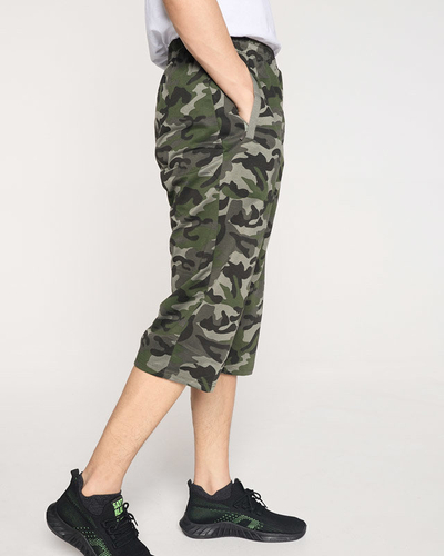 Men's green camo sweatpants - Clothing
