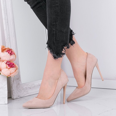 Beige Mysterious stiletto pumps - Footwear