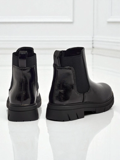 Oryss patent eco-leather ankle boots