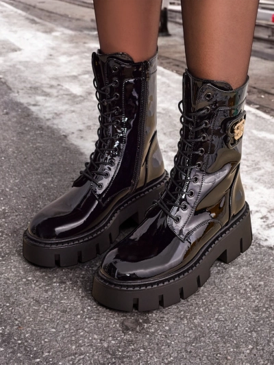 Royalfashion Sieviešu darba apavu ķēdas zābaki Milloze