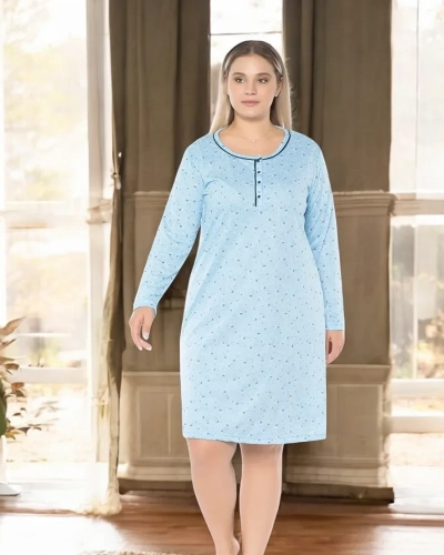 Royalfashion Sieviešu nakts kreklā ar uzdruku LIELĀ IZMĒRA