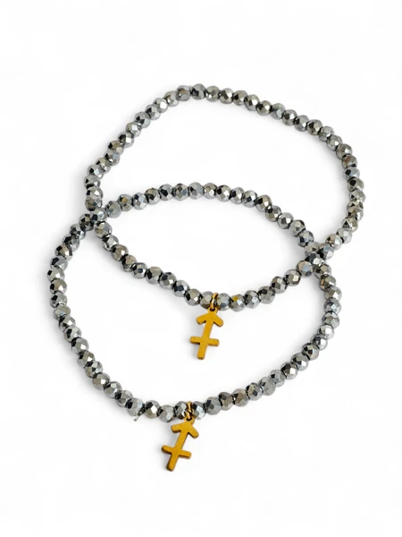 Royalfashion ʻElua Lei Lima Wahine me ka Pendant heleuma