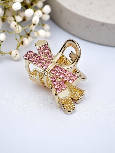 Royalfashion Matu sprādze ar rhinestones Zelta sprādze