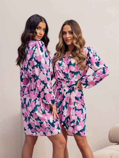 Royalfashion Women's knee-length dress in floral pattern
