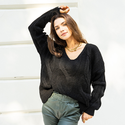 Melns sieviešu džemperis - Apģērbs