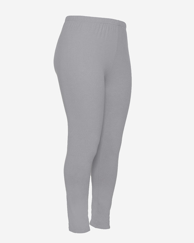Gray women's bamboo leggings PLUS SIZE - Clothing