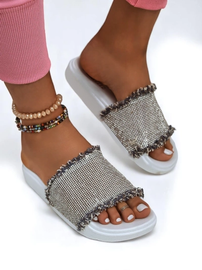 Royalfashion Women's SparkleWalk Flat Flip-Flops