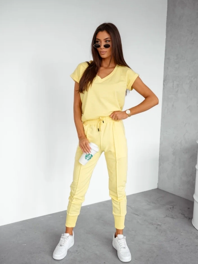 Royalfashion Women's cotton casual set with short sleeves