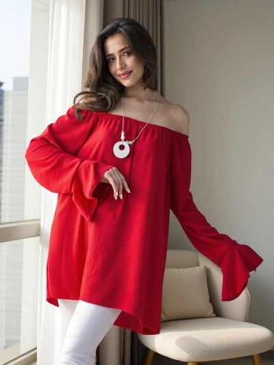 Royalfashion Women's blouse in Spanish style with ruffles