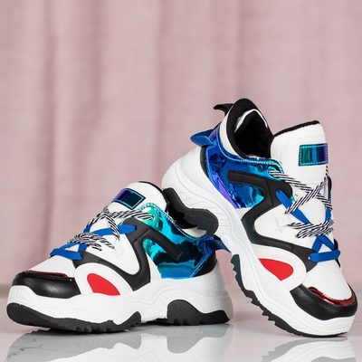 Sports ugly shoes with Viridiana holographic inserts - Footwear